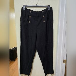 Who What Wear Black Ankle Sailor Dress Pants